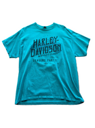 VINTAGE HARLEY DAVIDSON ROCK CITY TEAL TEE