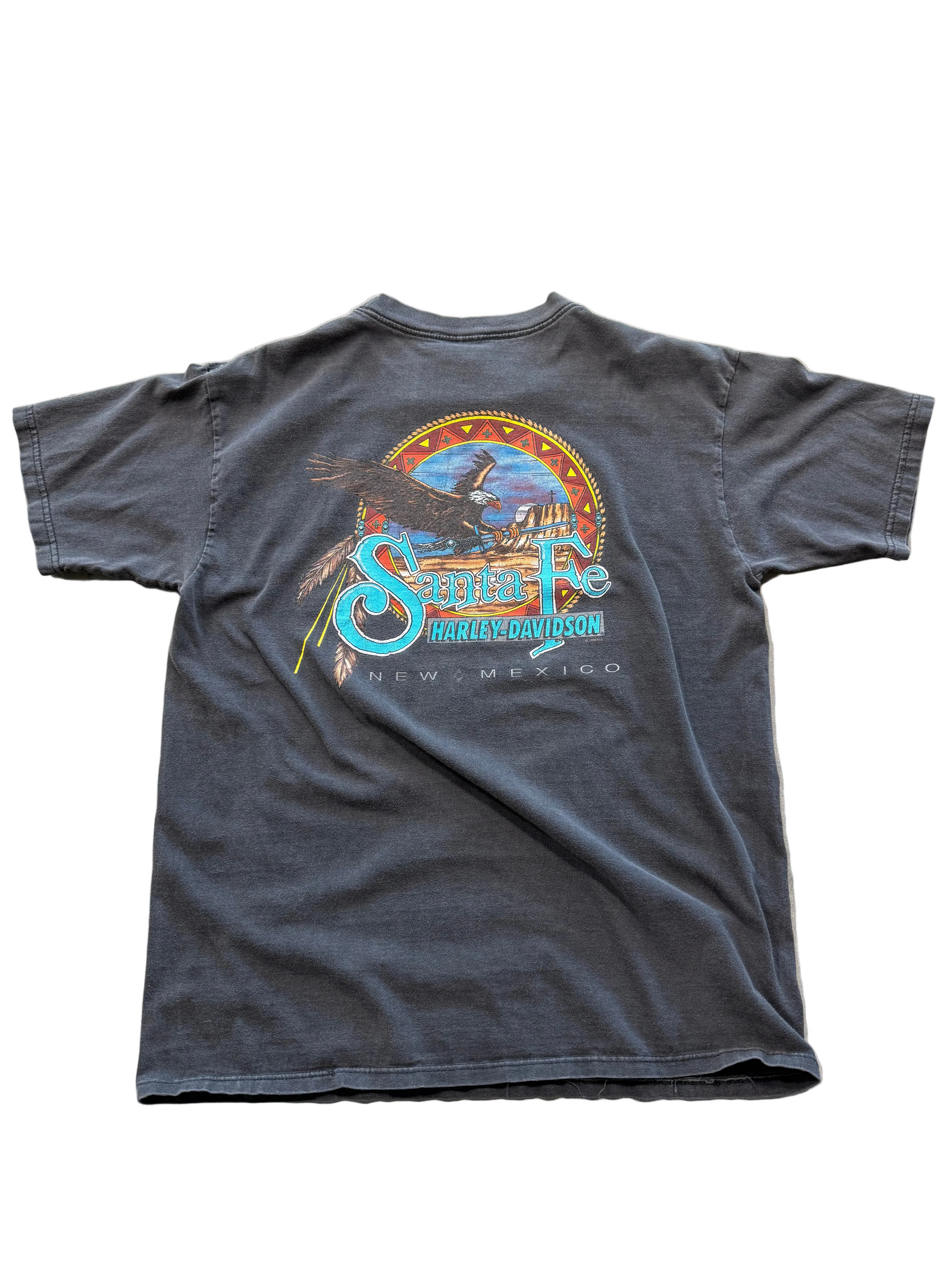 VINTAGE HARLEY DAVIDSON CLASSIC LOGO SANTA FE TEE