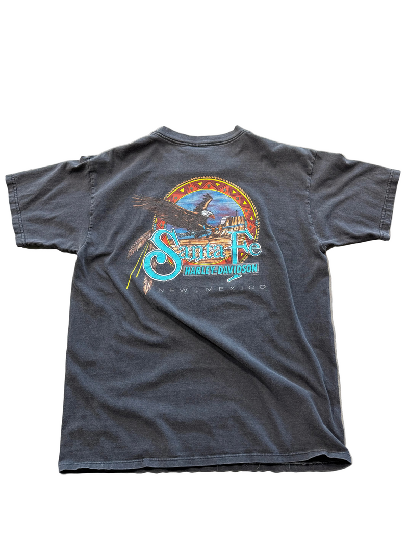 VINTAGE HARLEY DAVIDSON CLASSIC LOGO SANTA FE TEE