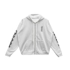 CHROME HEARTS VERTICAL LOGO ZIP UP WHITE