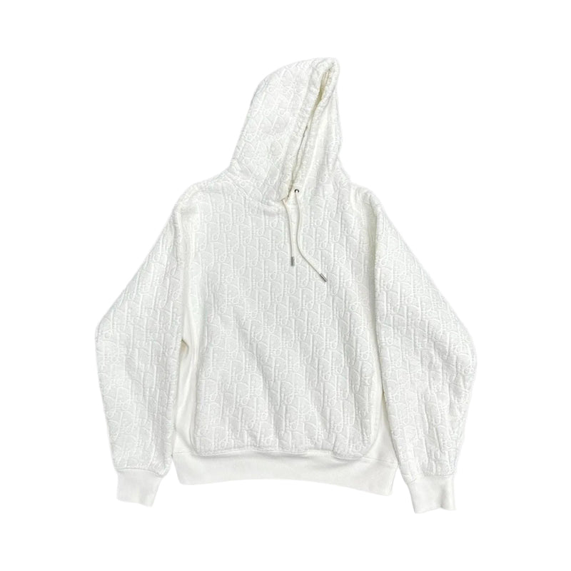 DIOR KNITWEAR WHITE HOODIE