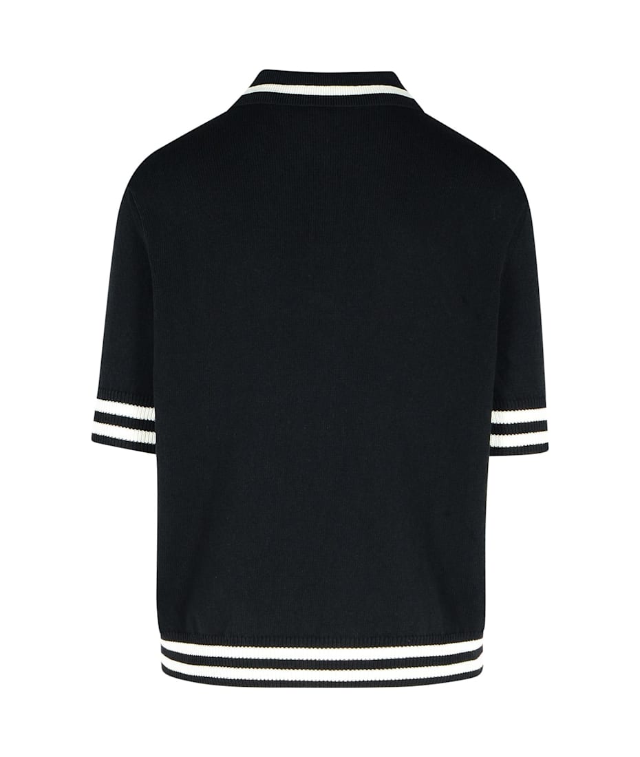 BALMAIN LOGO EMBROIDERED POLO