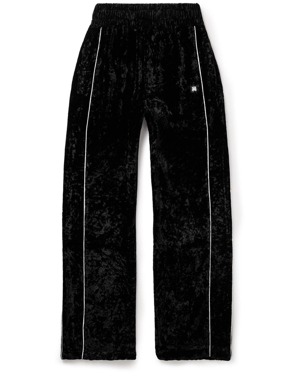 AMIRI CRUSHED VELVET TRACK PANTS