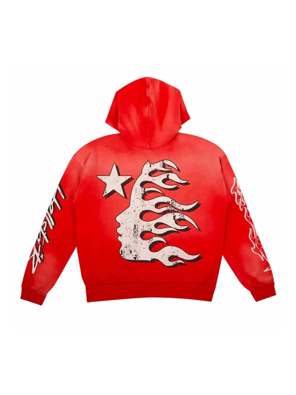 HELLSTAR RECORDS RED HOODIE