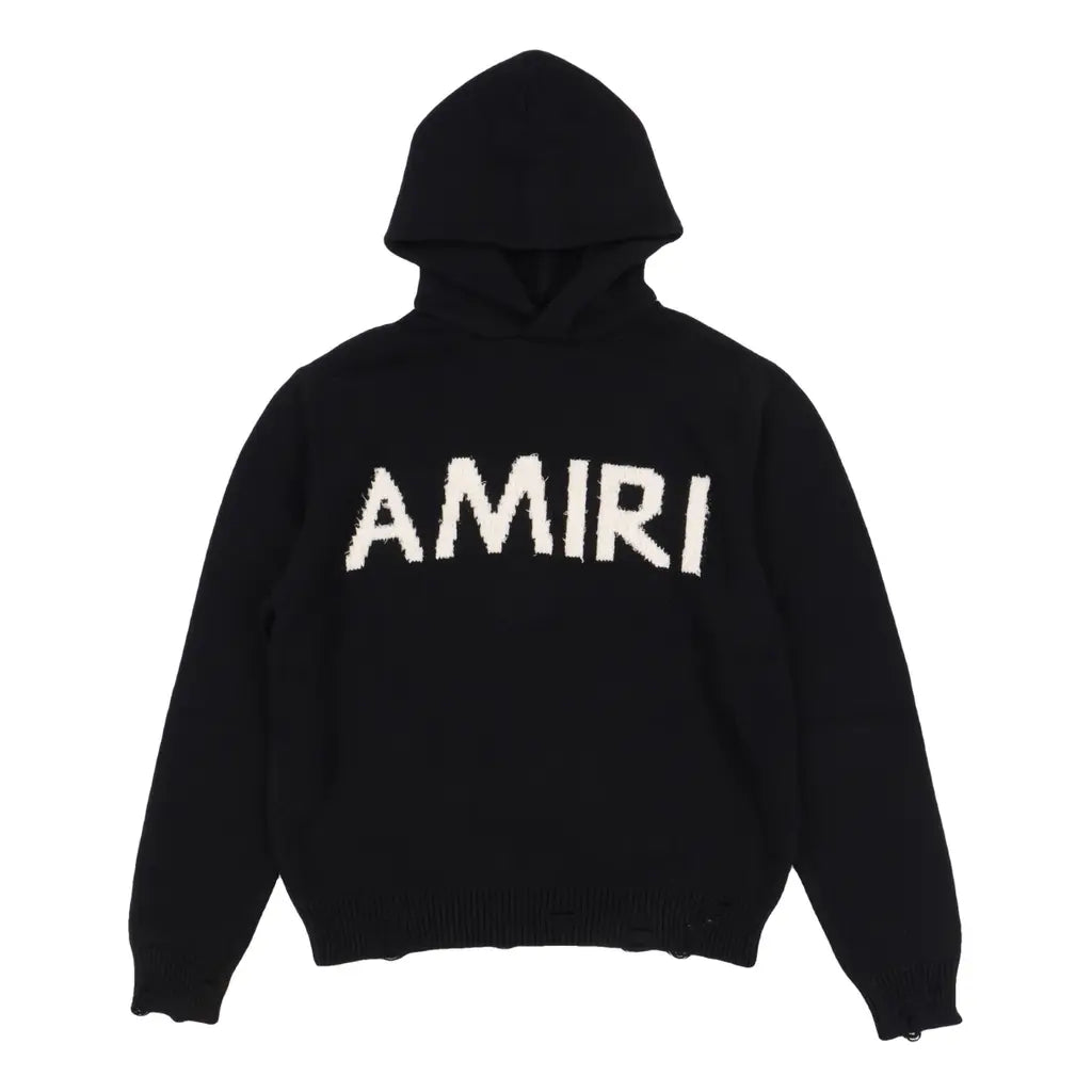 AMIRI KNITTED LOGO HOODIE
