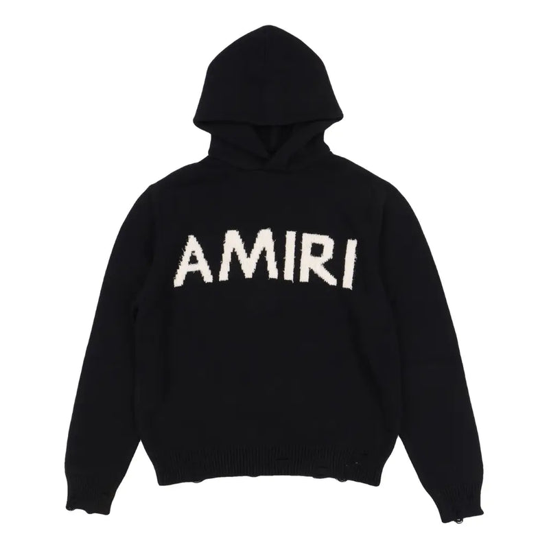 AMIRI KNITTED LOGO HOODIE