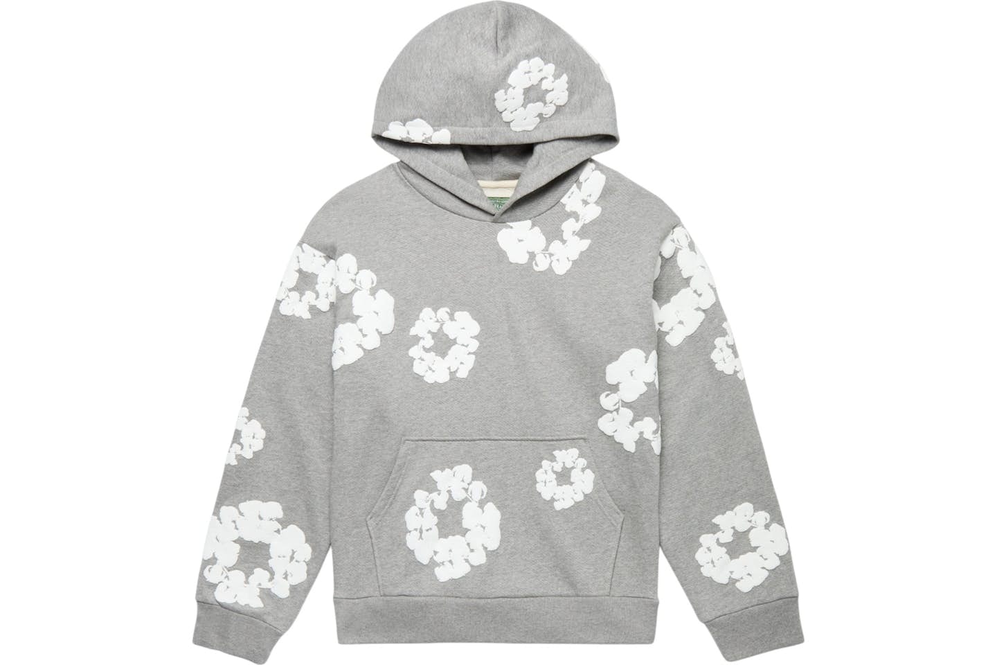 DENIM TEARS THE COTTON WREATH GREY SWEATSHIRT Pre Owned