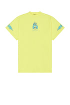 BALENCIAGA YELLOW BURNING UNITY OVERSIZED TEE
