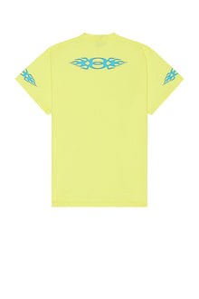 BALENCIAGA YELLOW BURNING UNITY OVERSIZED TEE