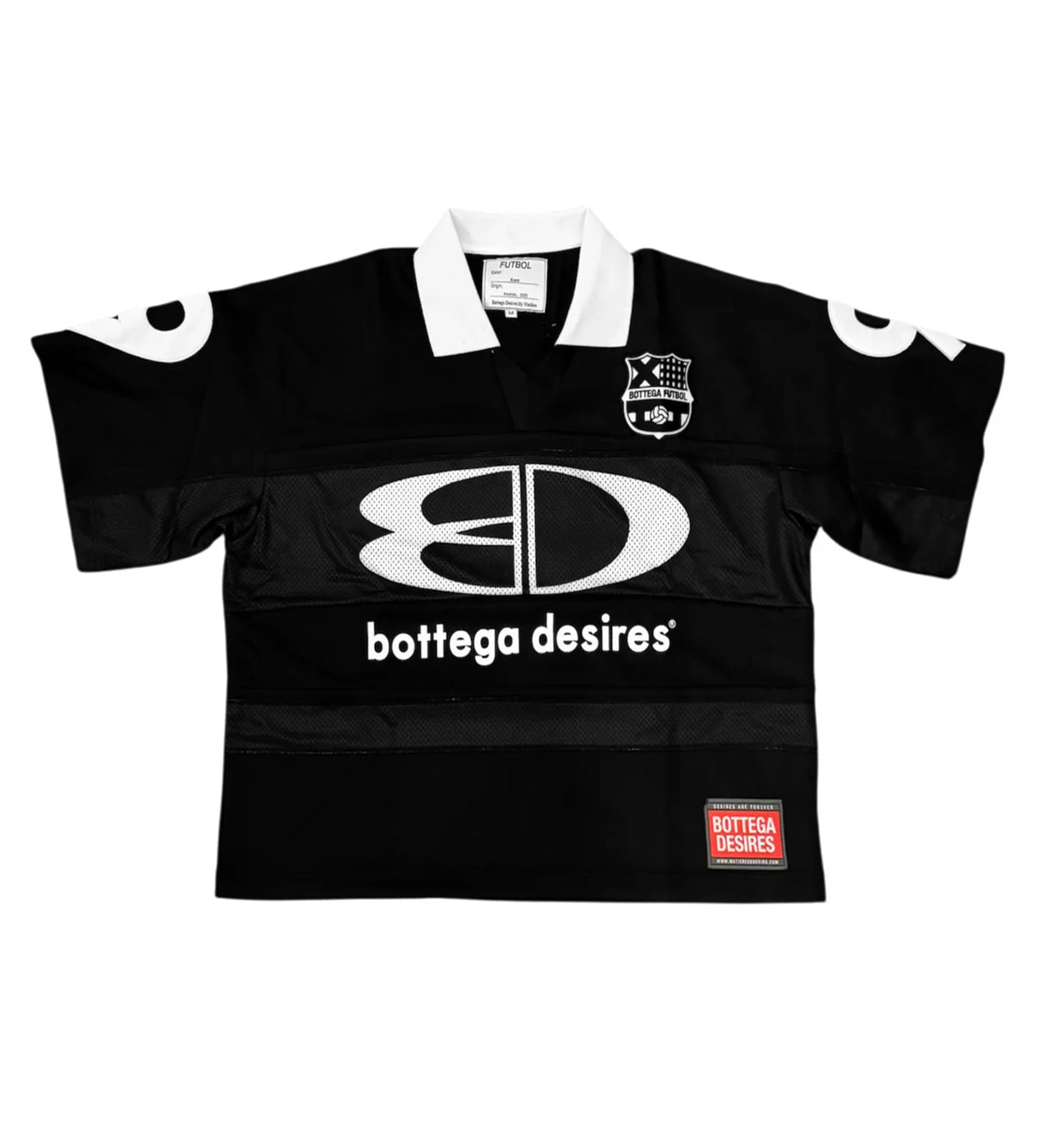 BOTTEGA DESIRES FUTBOL JERSEY BLACK