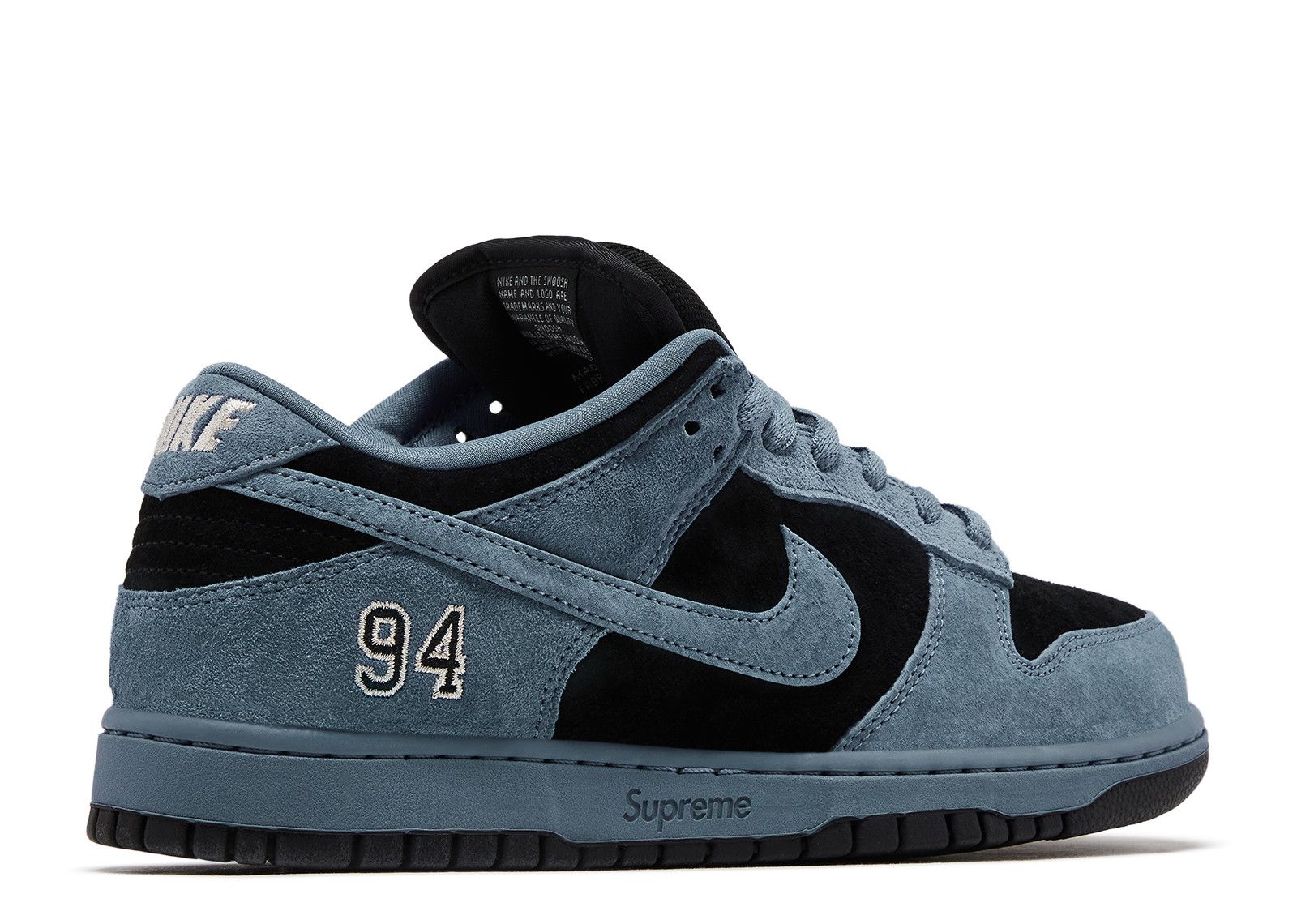 NIKE X SUPREME SB DUNK LOW “94 OCEAN FOG” SNEAKERS