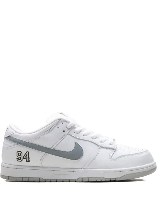 NIKE X SUPREME SB DUNK LOW “SUPREME WHITE” SNEAKERS
