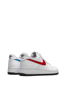 NIKE AIR FORCE 1 MISMATCHED SWOOSHES SNEAKERS