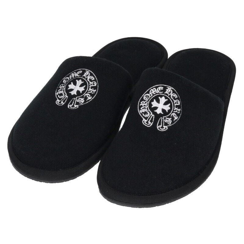 CHROME HEARTS HORSESHOE EMBROIDERY SANDALS