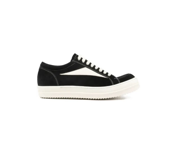 RICK OWENS LOW TOP LACE UP SNEAKERS