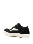 RICK OWENS LOW TOP LACE UP SNEAKERS