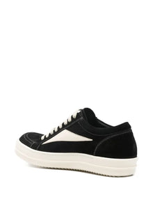 RICK OWENS LOW TOP LACE UP SNEAKERS
