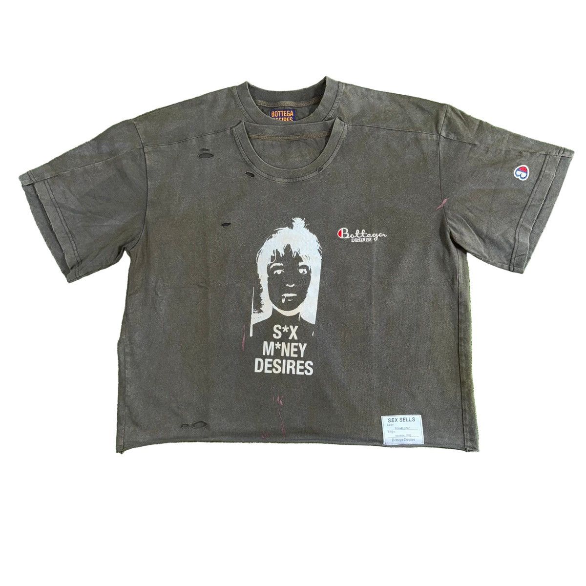 BOTTEGA DESIRES SEX SELLS BLACK TEE