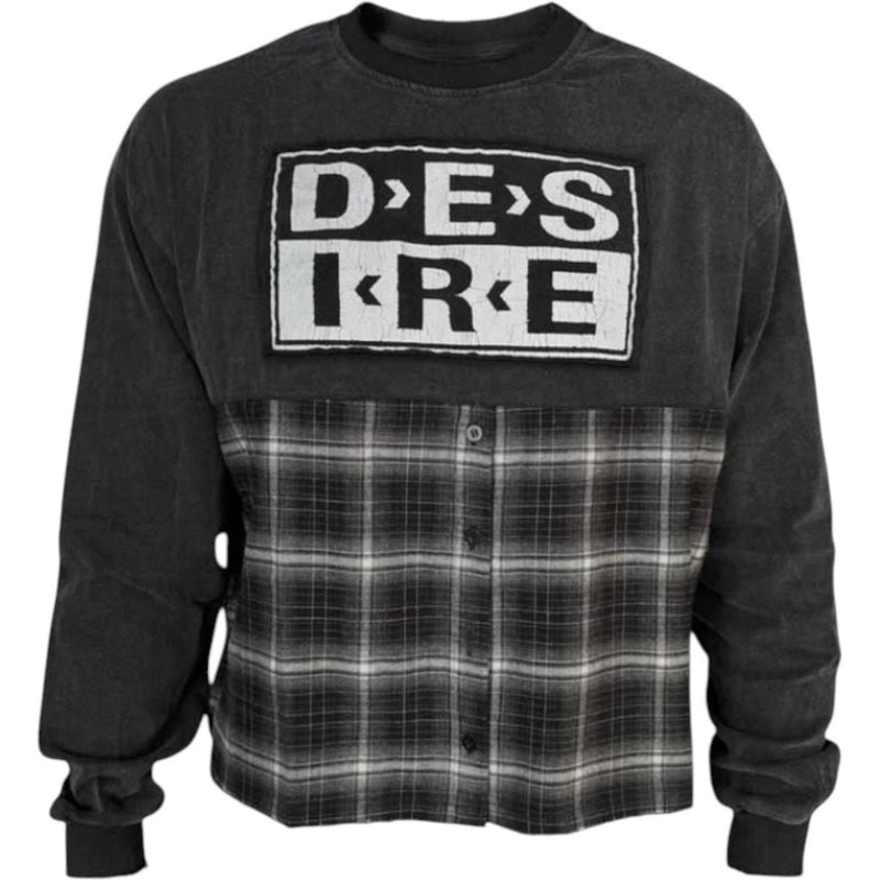 BOTTEGA DESIRES HYBRID FLANNEL LONGSLEEVE TEE