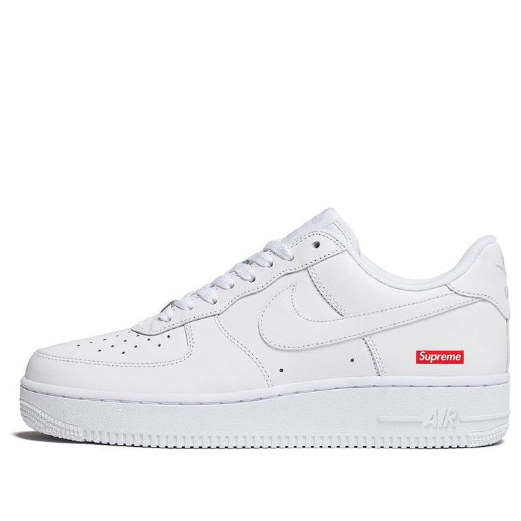 NIKE X SUPREME AIR FORCE 1 LOW WHITE “BOX LOGO” SNEAKERS