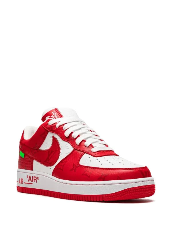 NIKE X LOUIS VUITTON AIR FORCE 1 LOW “VIRGIL ABLOH-WHITE/RED” SNEAKERS