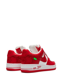 NIKE X LOUIS VUITTON AIR FORCE 1 LOW “VIRGIL ABLOH-WHITE/RED” SNEAKERS