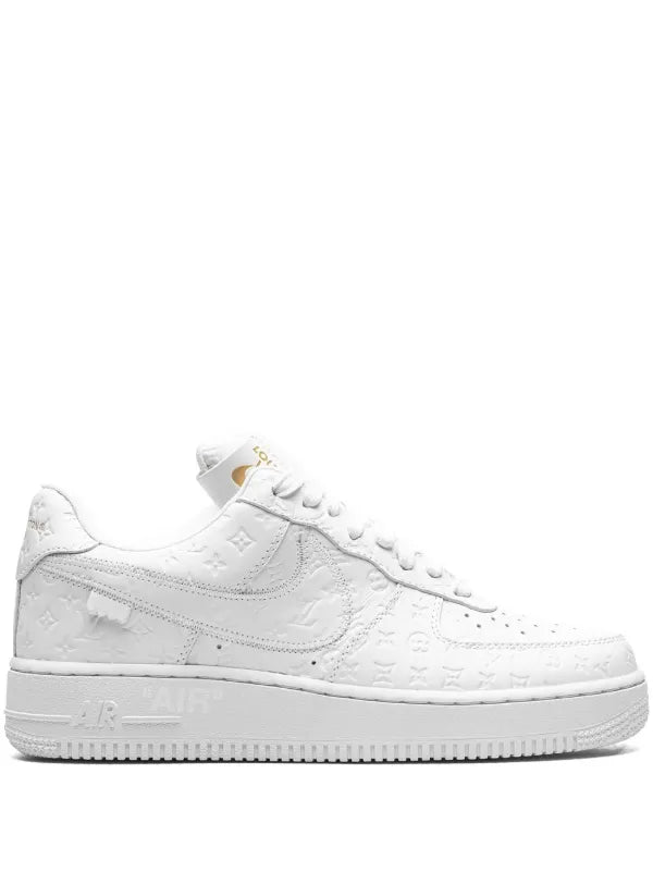 NIKE X LOUIS VUITTON AIR FORCE 1 LOW WHITE SNEAKERS