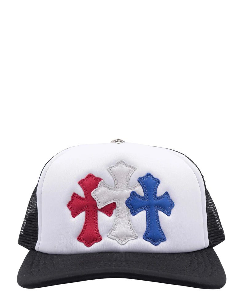 CHROME HEARTS CEMETERY CROSS PATCH TRUCKER HAT
