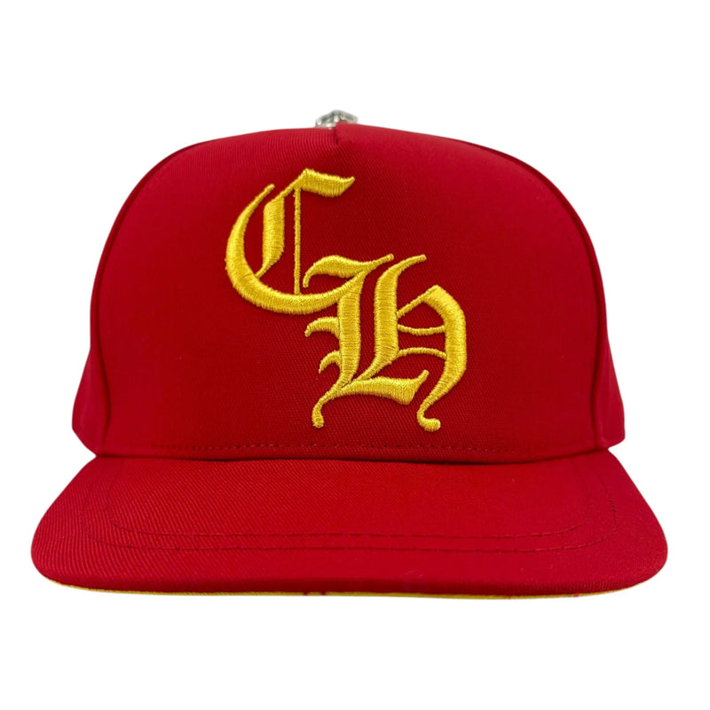 CHROME HEARTS CH LOGO RED/YELLOW HAT