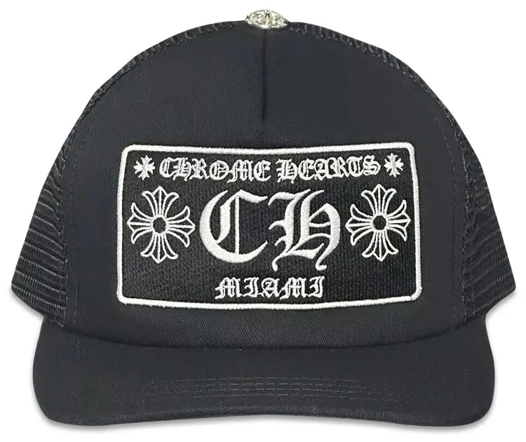 CHROME HEARTS CH LOGO MIAMI TRUCKER HAT