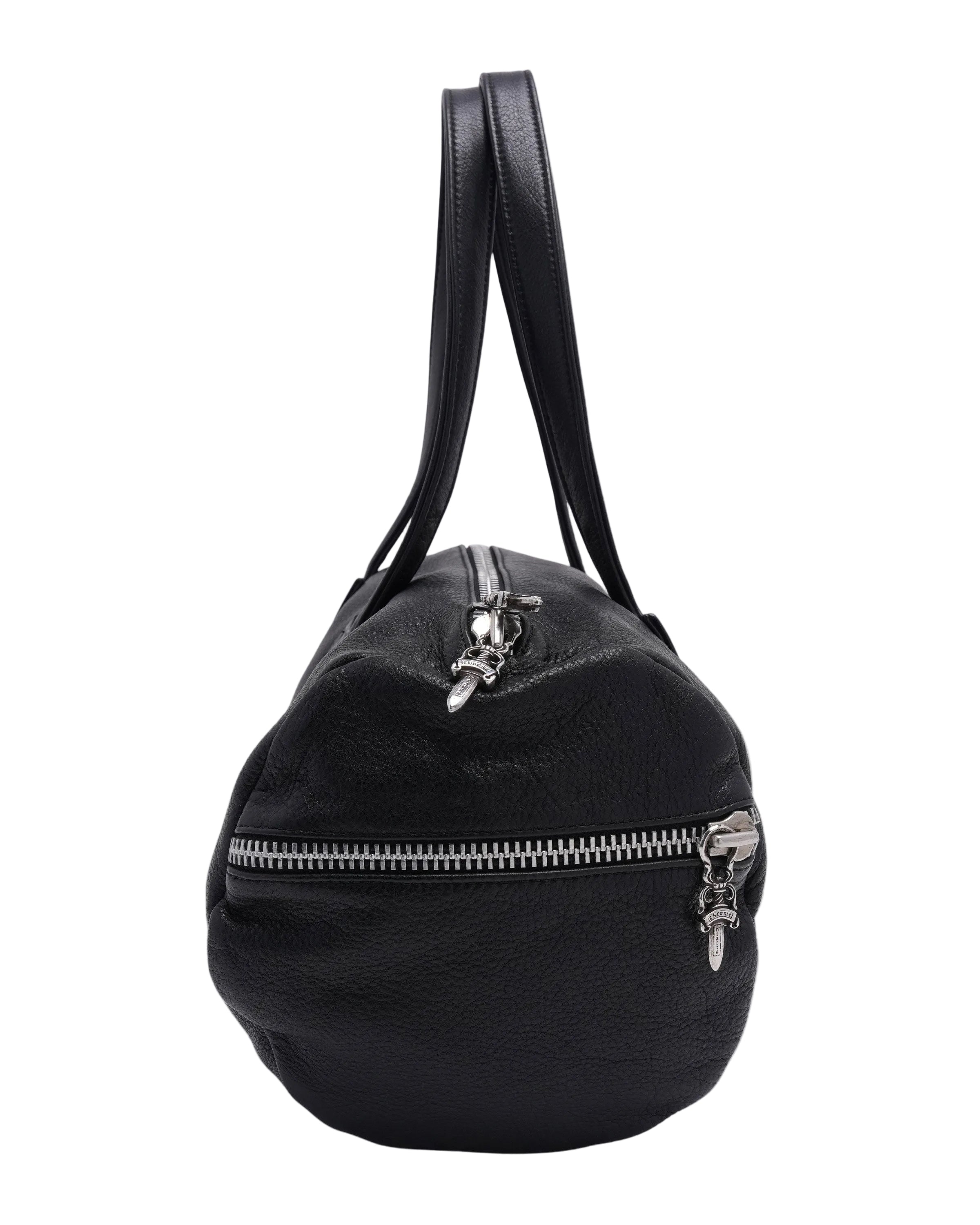 CHROME HEARTS LEATHER DUFFLE BAG