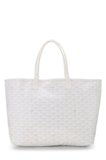 GOYARD SAINT LOUIS PM WHITE TOTE BAG