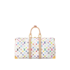 LOUIS VUITTON X MURAKAMI KEEPALL BANDOULIÈRE 45 WHITE MONOGRAM BAG