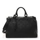 LOUIS VUITTON TAURILLON LEATHER GEORGES GM BLACK BAG