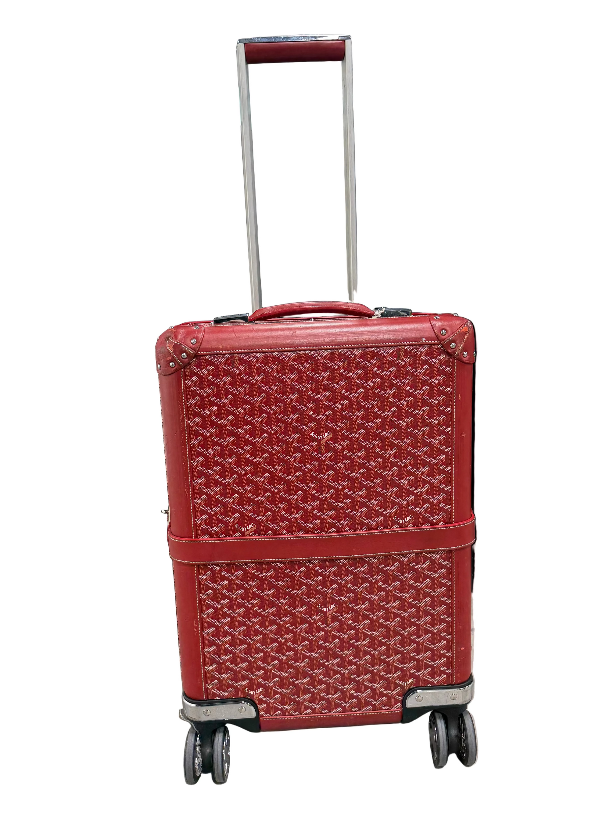 GOYARD GOYARDINE BOURGET PM TROLLEY CASE (USED)