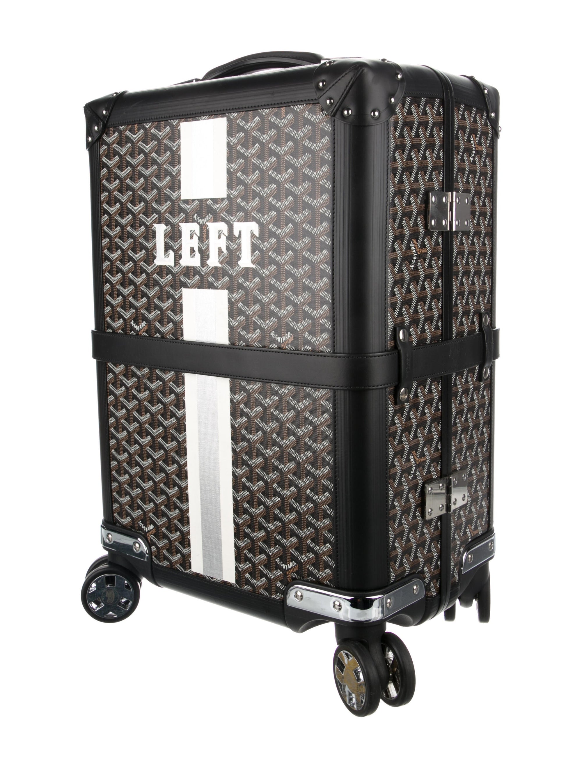 GOYARD BOURGET PM BLACK TROLLEY CASE (USED)