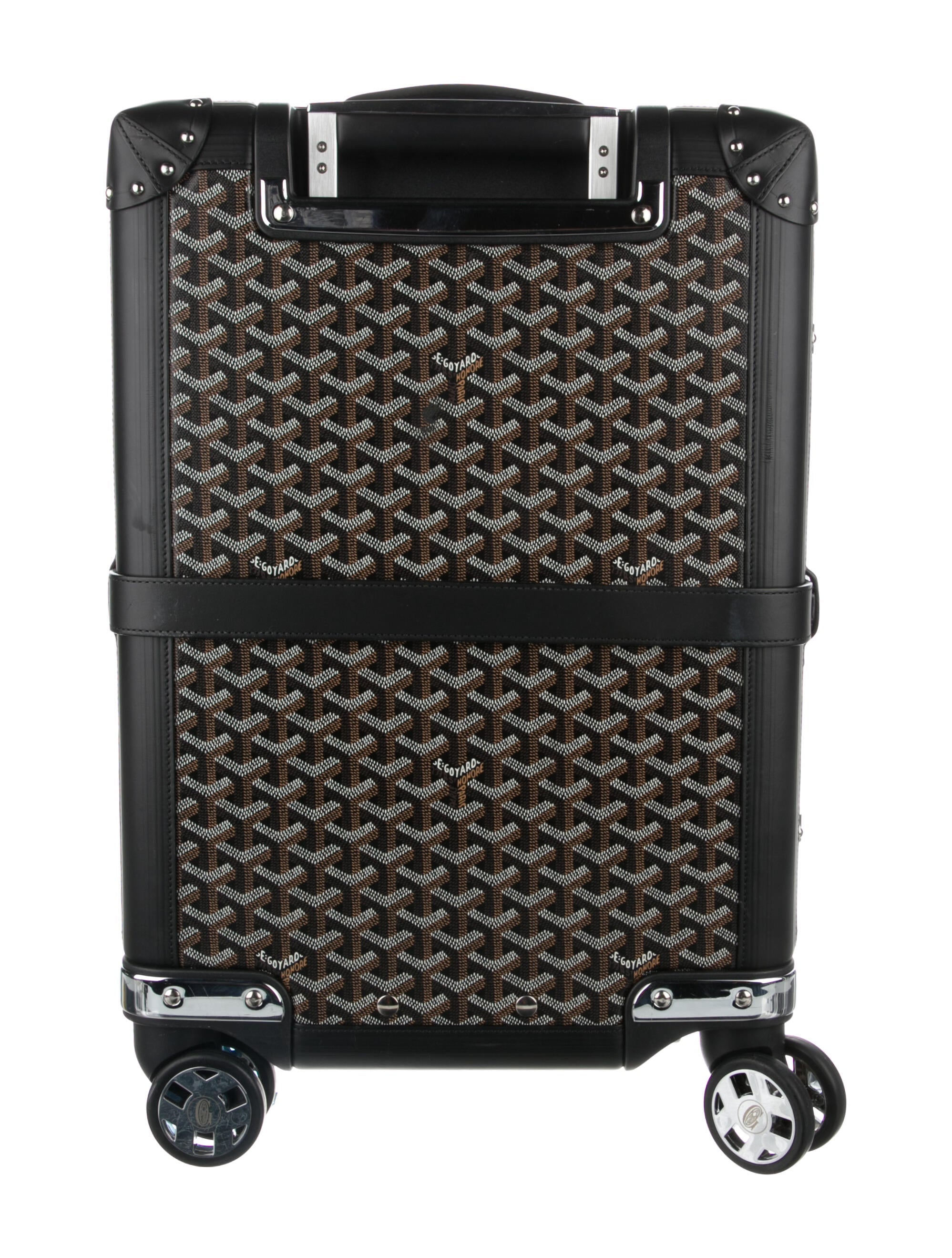 GOYARD BOURGET PM BLACK TROLLEY CASE (USED)