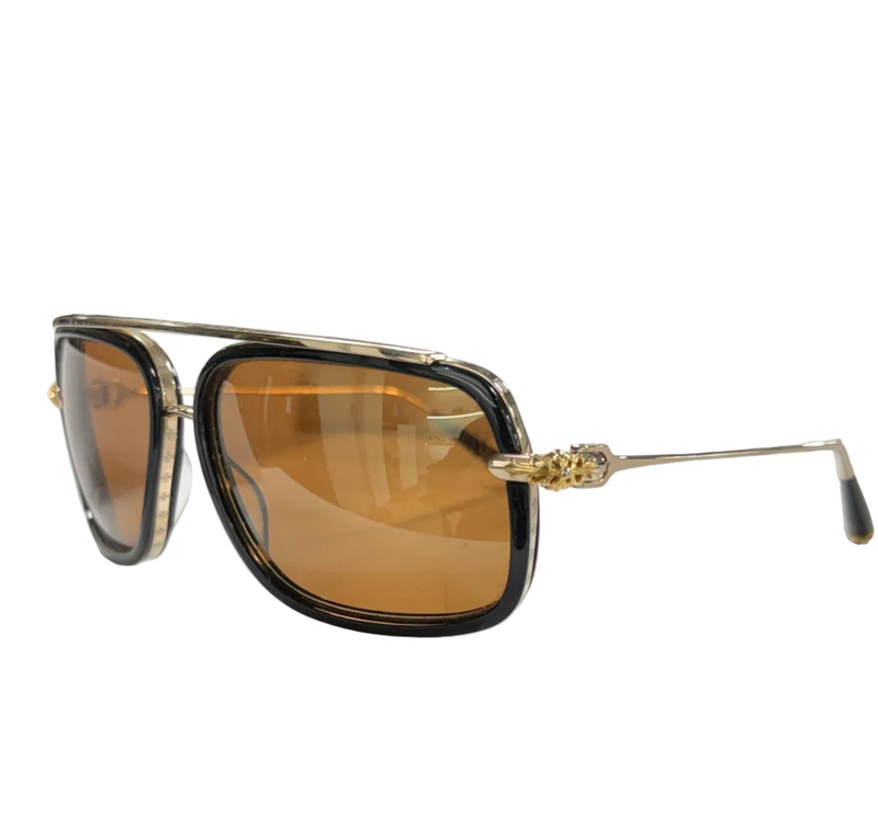 CHROME HEARTS P. DONNER BLACK GLASSES