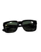 CHROME HEARTS DIAMOND EMBELLISHED BLACK BOX OFFICER SUNGLASSES