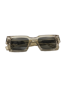 SAINT LAURENT SQUARE FRAME CLEAR SUNGLASSES
