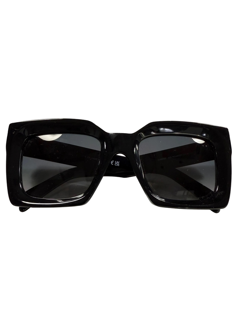 CELINE BOLD SQUARE ACETATE BLACK SUNGLASSES