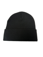 SUPREME WOVEN LABEL BLACK BEANIE