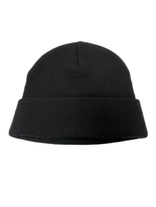SUPREME OVAL PATCH BLACK BEANIE