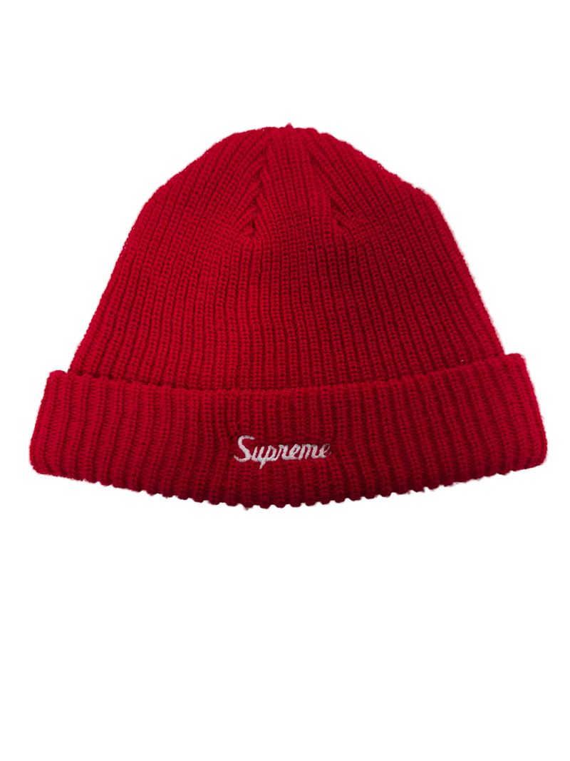 SUPREME LOOSE GAUGE RED BEANIE