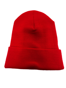 CHROME HEARTS LOGO RED BEANIE