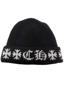 CHROME HEARTS BIG DADDY BLACK BEANIE