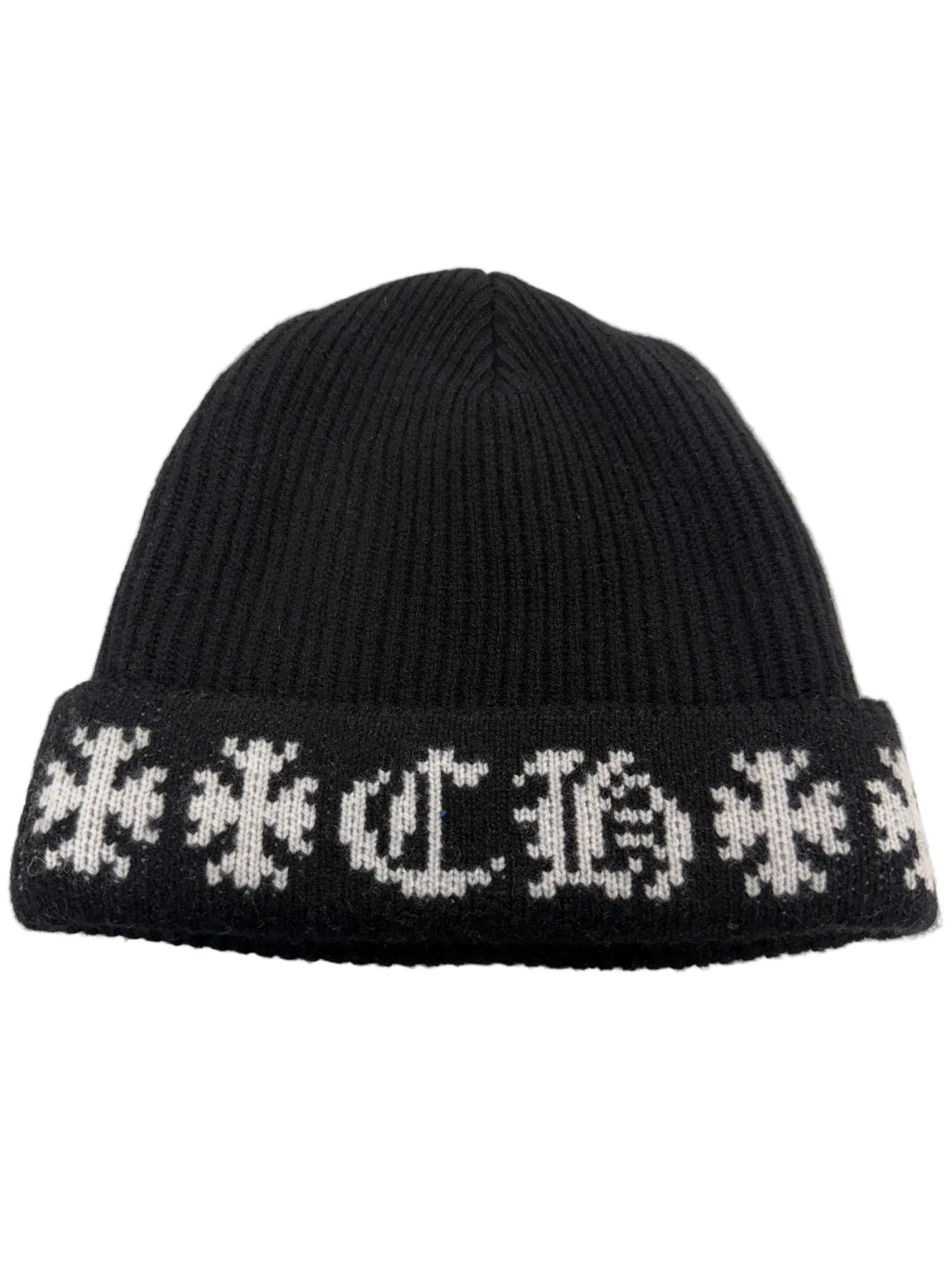CHROME HEARTS BIG DADDY BLACK BEANIE