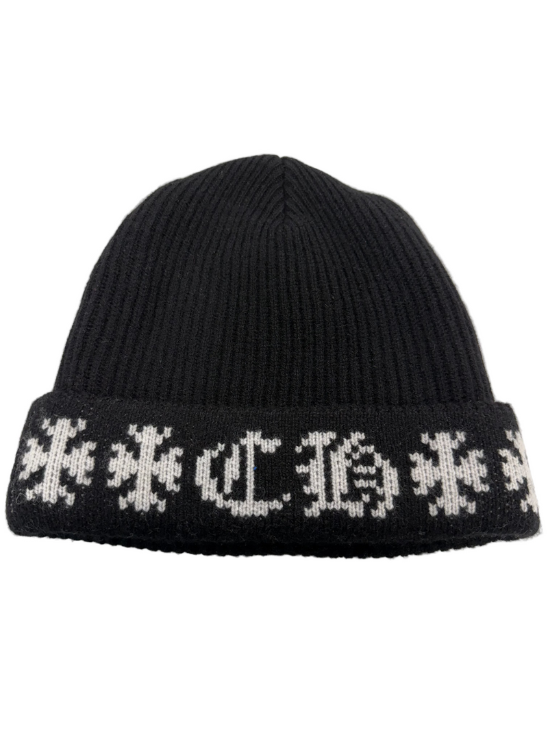 CHROME HEARTS BIG DADDY BLACK BEANIE
