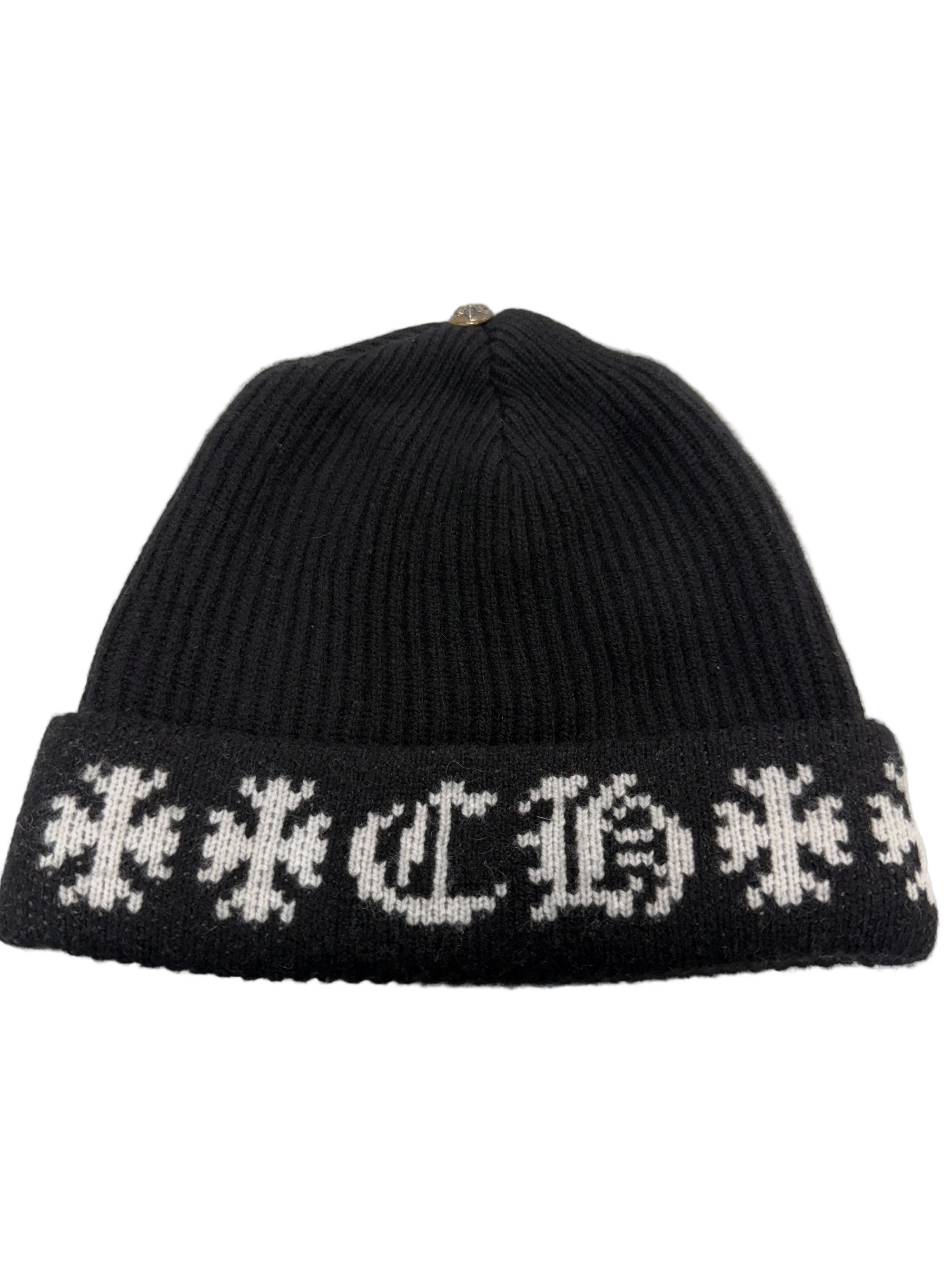 CHROME HEARTS BIG DADDY BLACK BEANIE