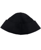 CHROME HEARTS TRIPLE CROSS PATCH KNITTED BLACK BEANIE